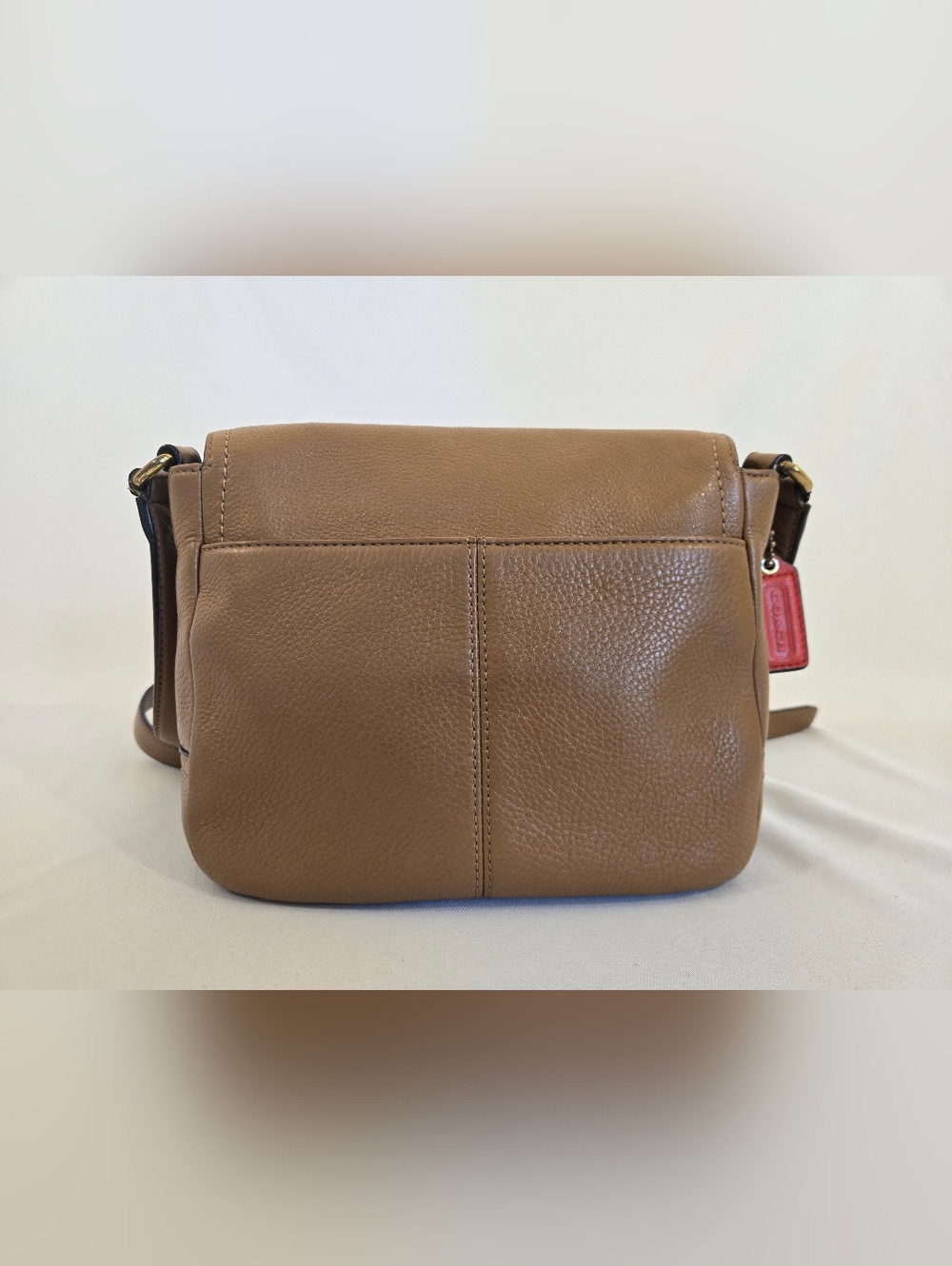 Coach Leather Crossbody Shoulder Bag in Camel - Picture 2 of 16